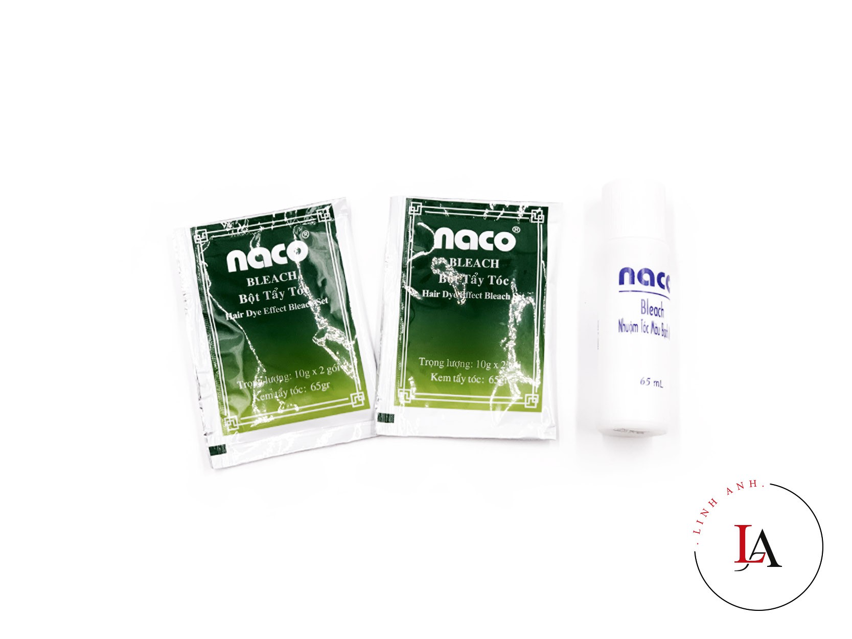 Bột tẩy tóc Naco xanh